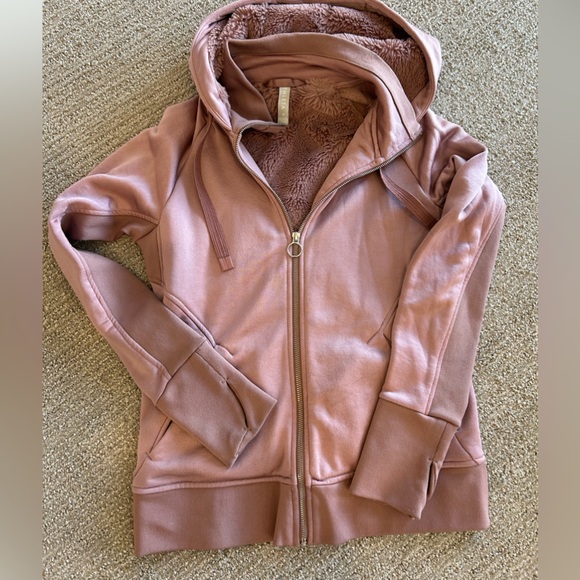 ATHLETICA Fleece lined jacket.Soft rose pink color.Size.Small Great Condition. - Picture 3 of 7